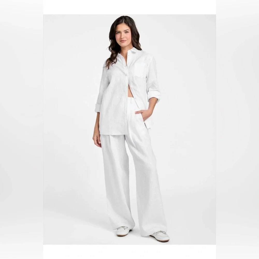 GUESS ~ Eco Gen Linen Shirt - Picture 12 of 15